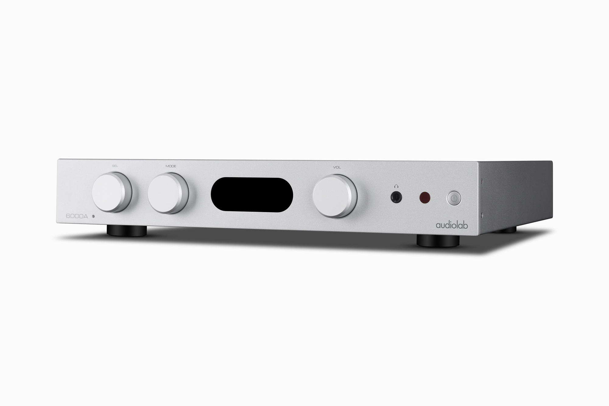 seitliche Front audiolab 6000A MKII Silver