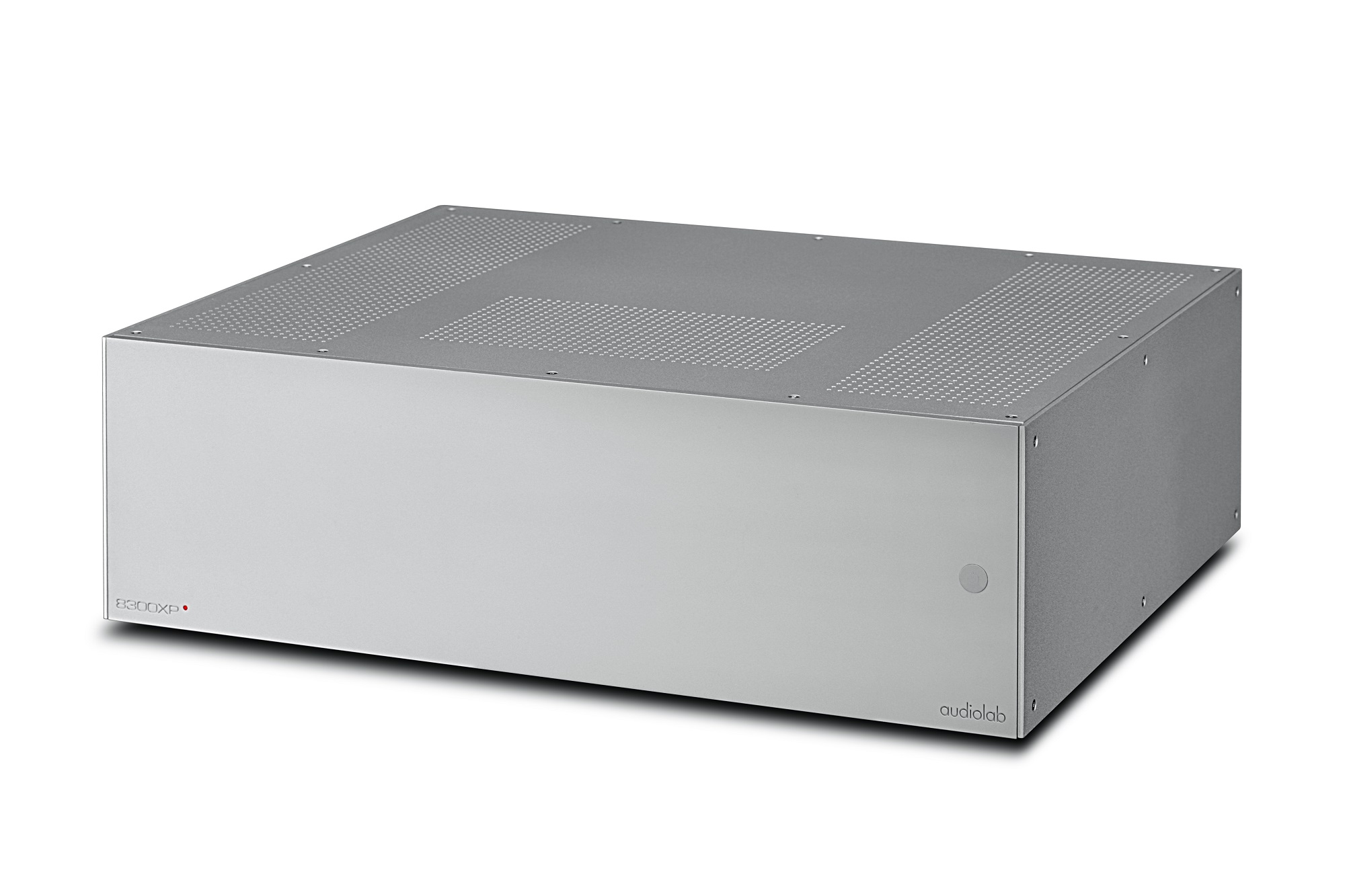 seitliche Front audiolab 8300XP Aluminium Silver