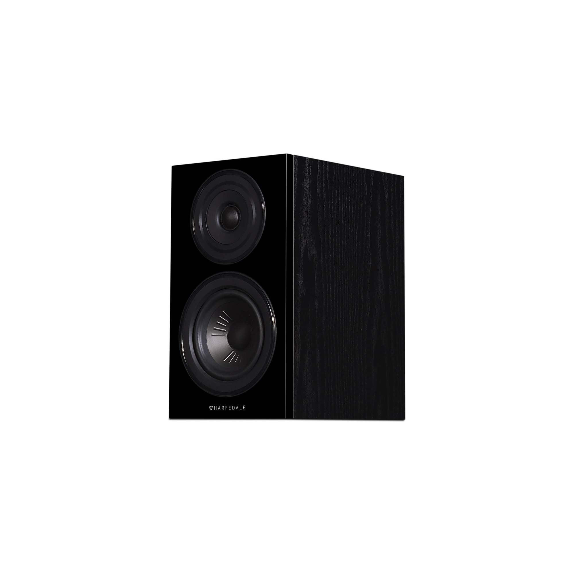 seitliche Front Wharfedale Diamond 12.1 Black Oak
