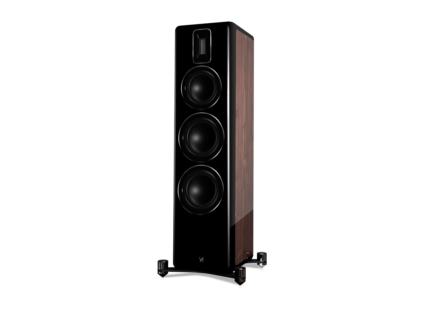 seitliche Front Quad Revela 2 Gloss Walnut