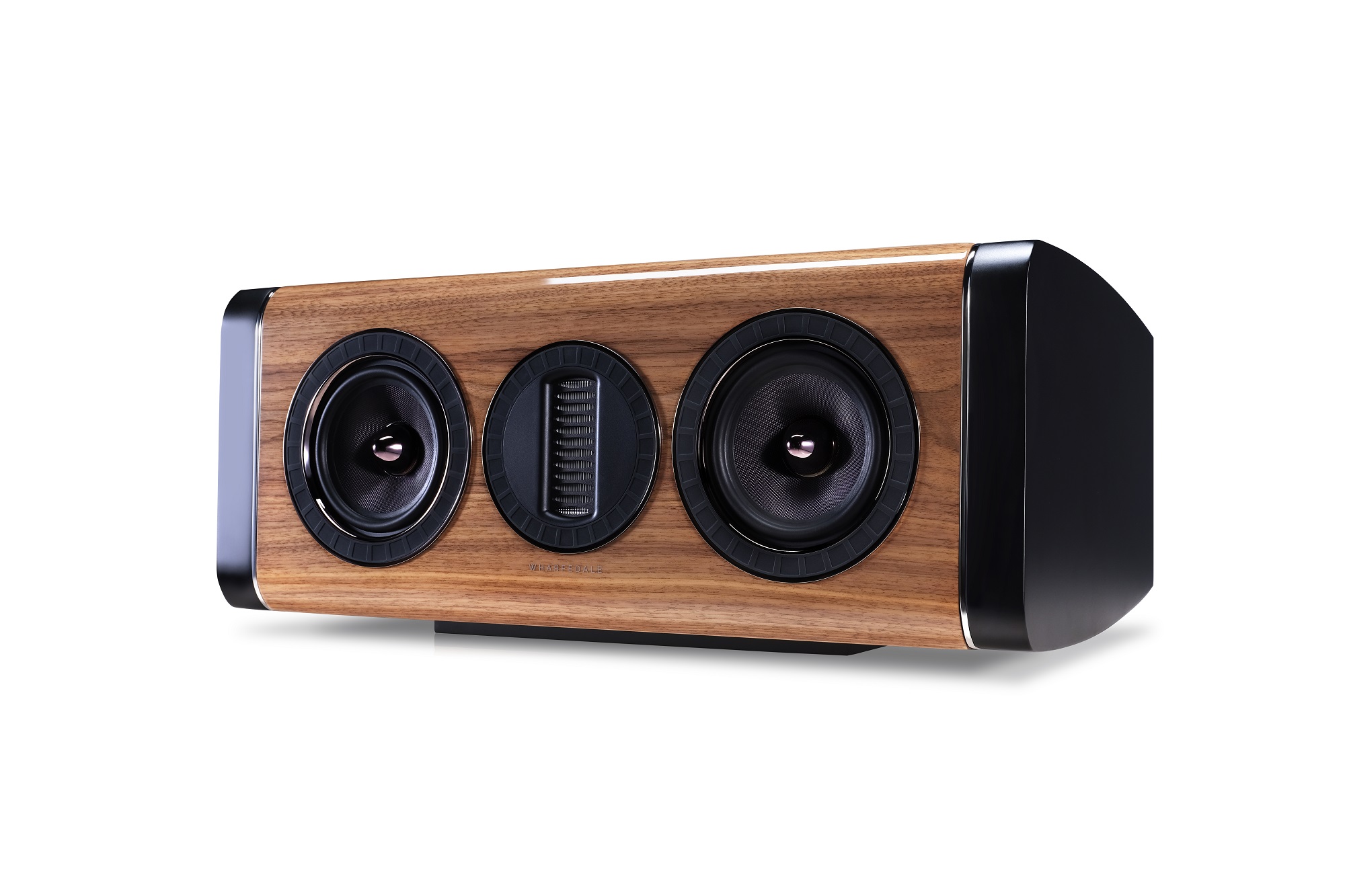 seitliche Front Wharfedale Aura CS Walnut