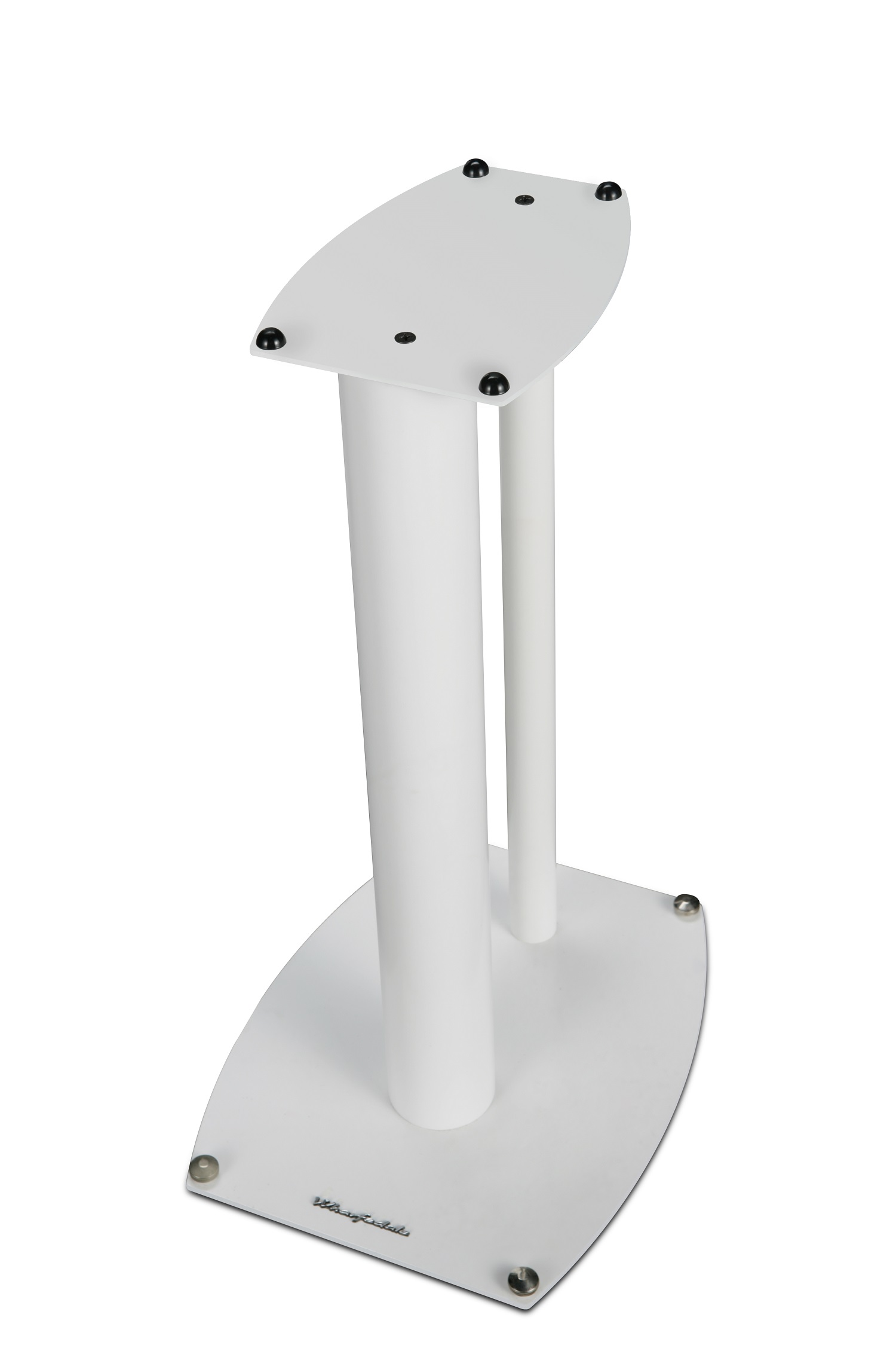 seitliche Front Wharfedale WH-ST1 Stand White Flat Packing