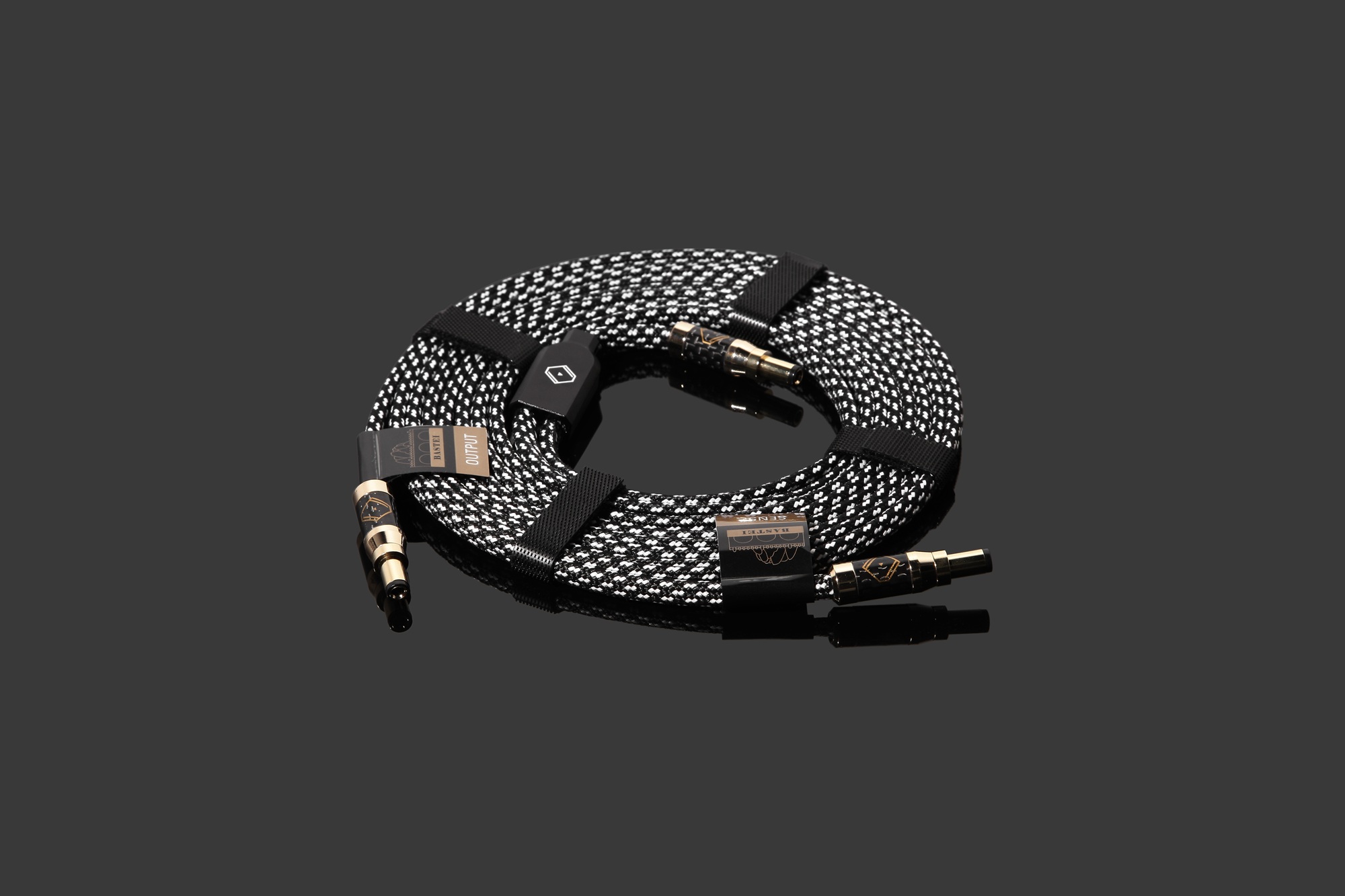 Kabel Silent Angel Bastei DC Kabel für Forester FX Zebra Plaid - Silber/Kupfer 150cm 12V