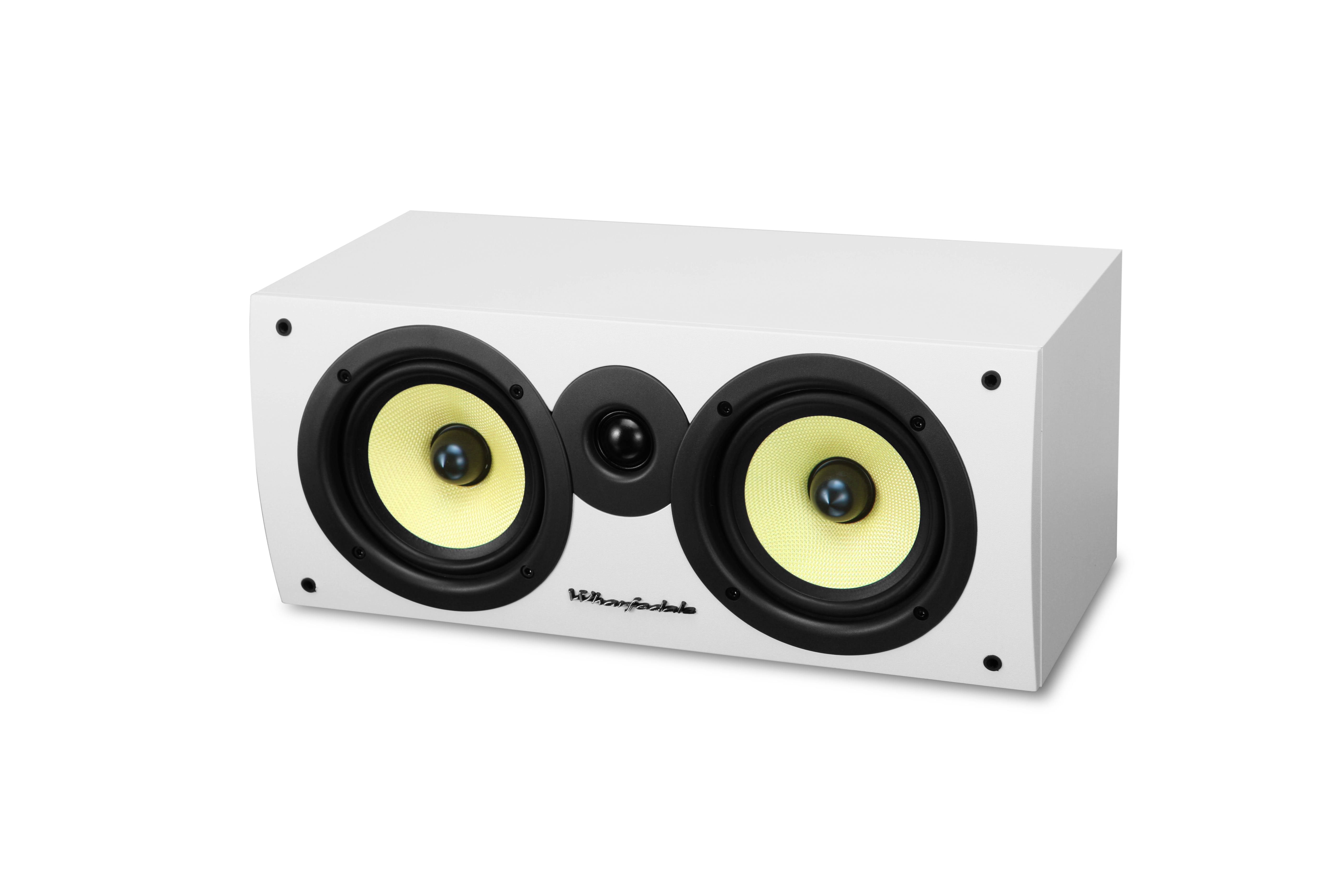 seitliche Front Wharfedale Crystal 4.C white