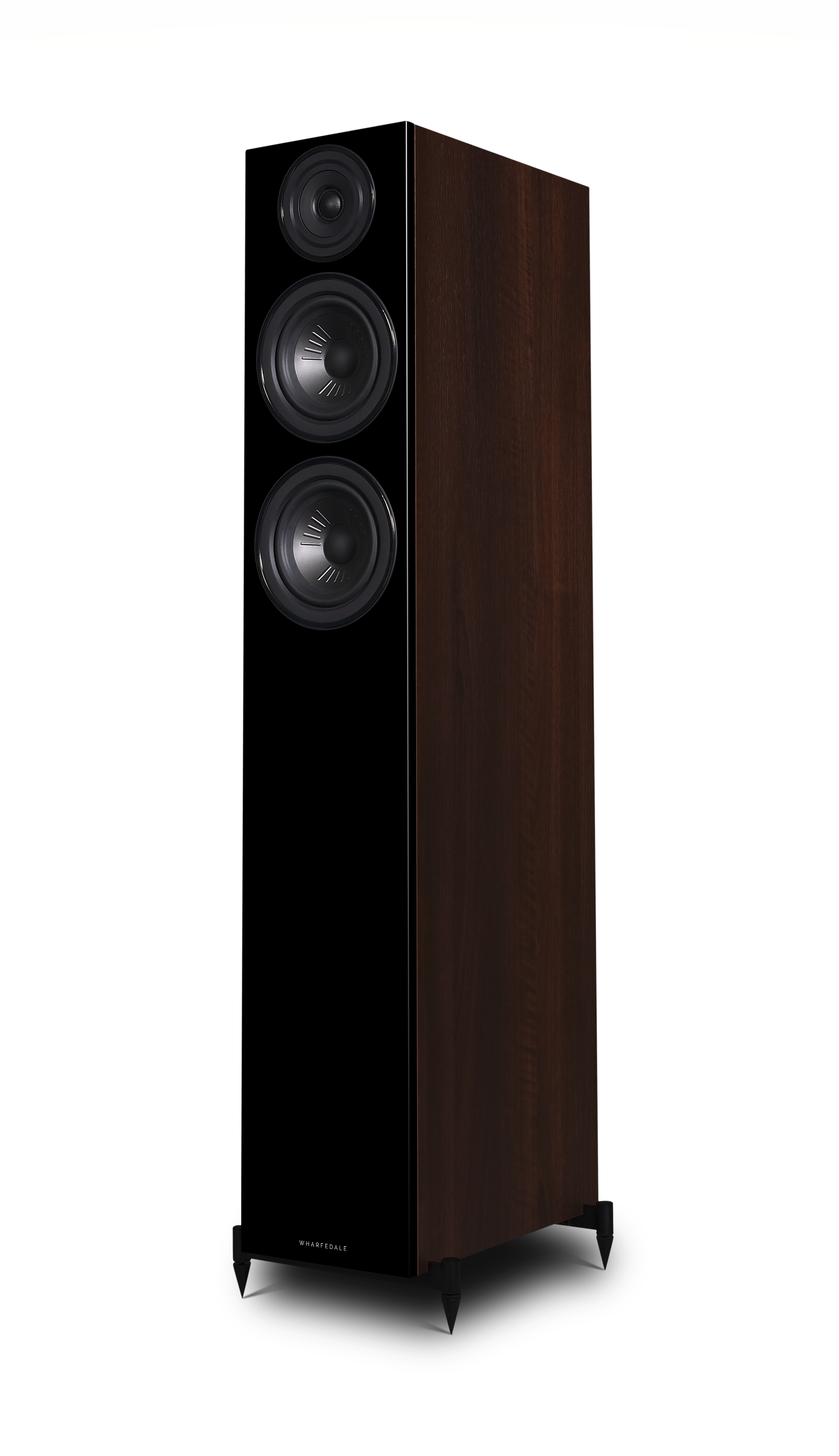 seitliche Front Wharfedale Diamond 12.4 Walnut Pearl