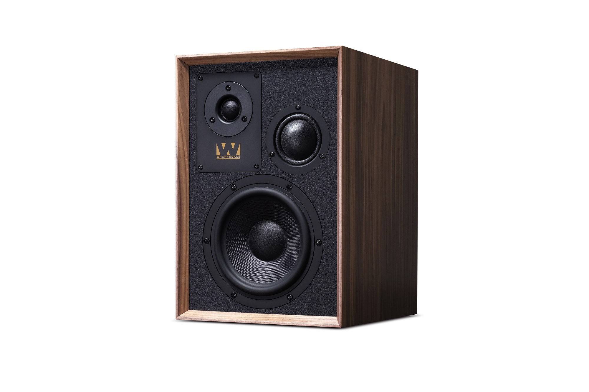seitliche Front Wharfedale Super Denton Walnut