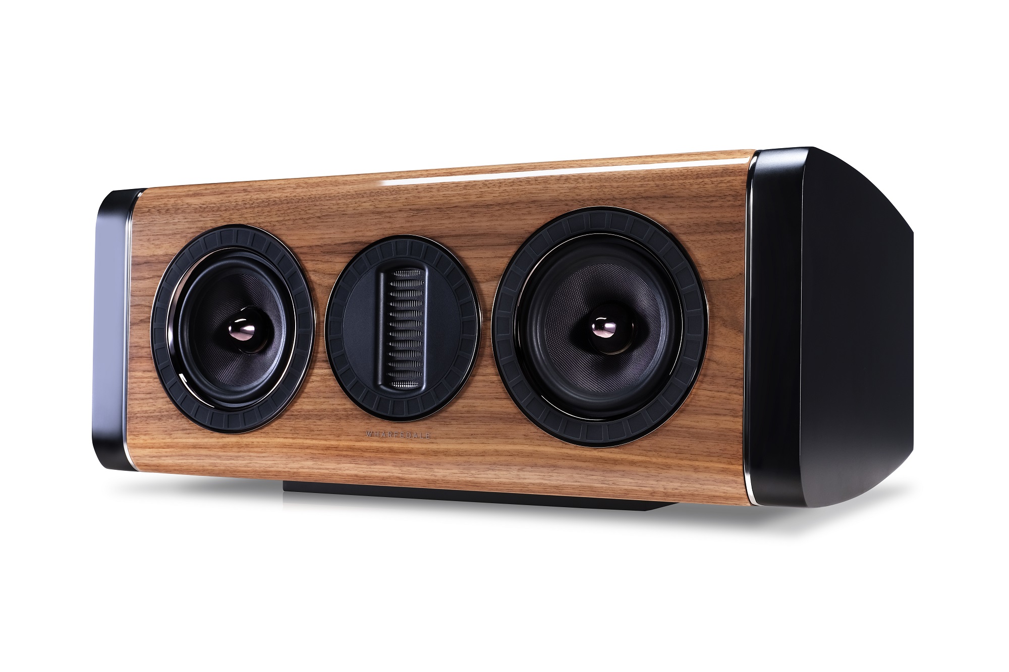 seitliche Front Wharfedale Aura C Walnut