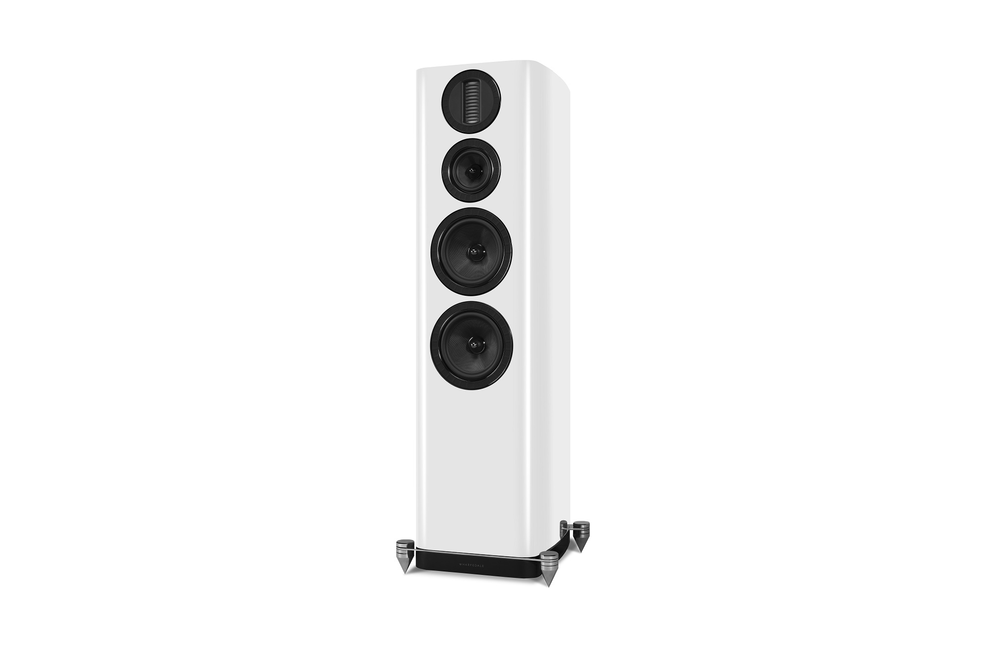seitliche Front Wharfedale Aura 4 White