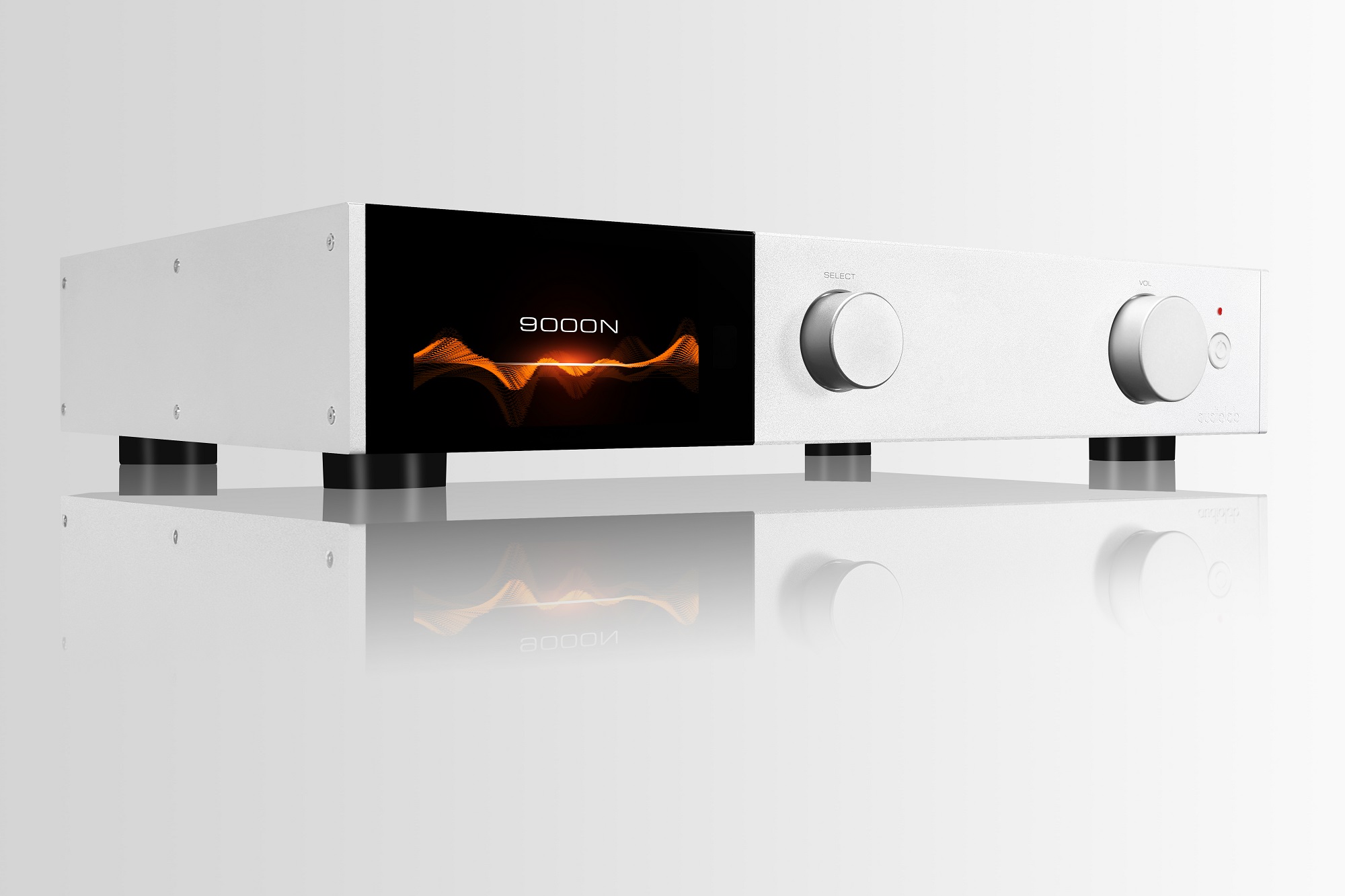 seitliche Front audiolab 9000N Silver