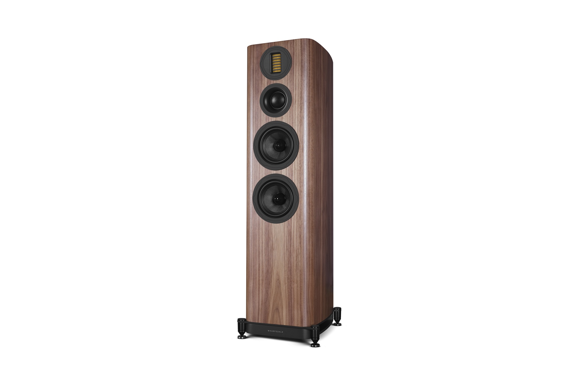 seitliche Front Wharfedale EVO 5.4 Walnut