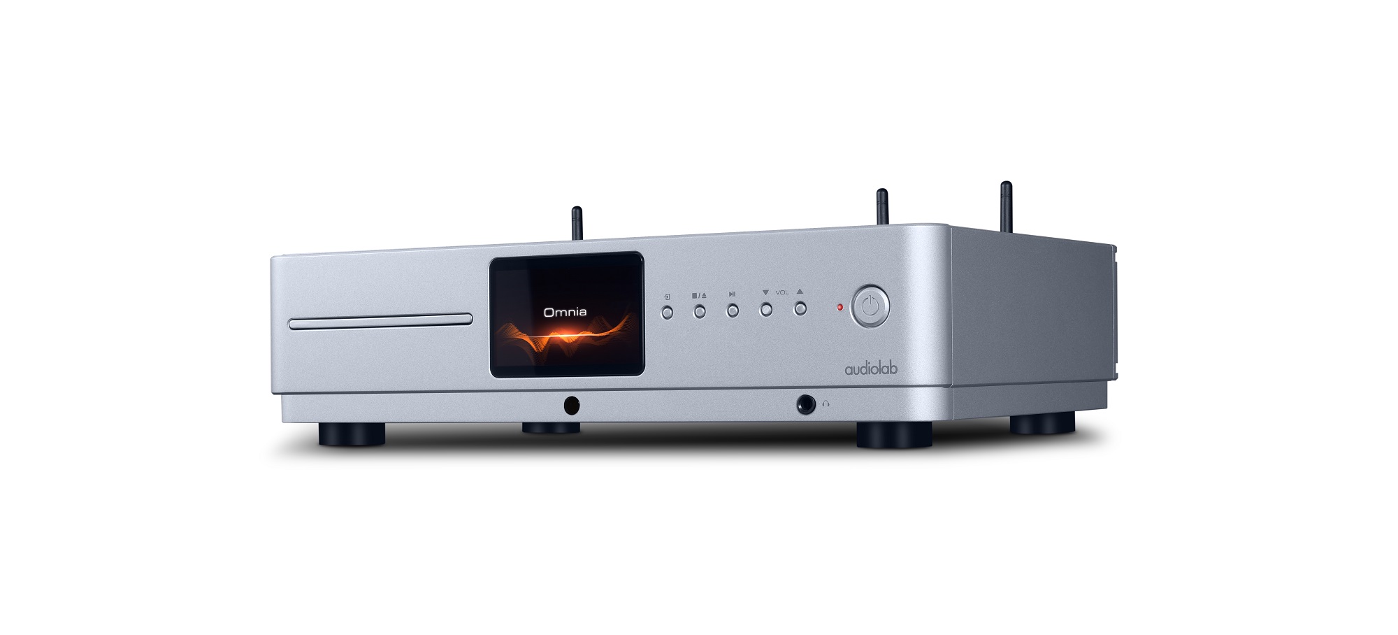 seitliche Front audiolab OMNIA silber