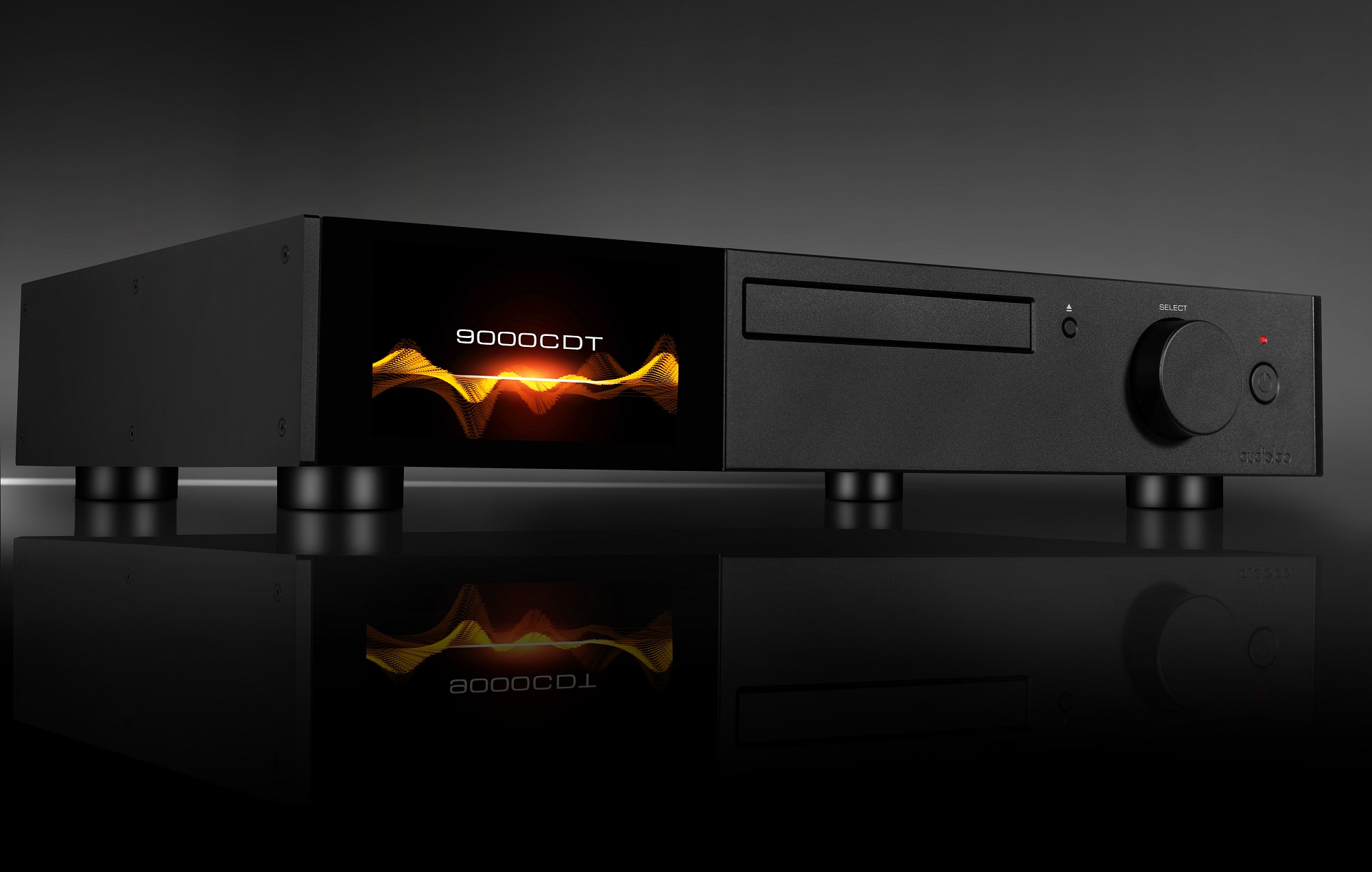 seitliche Front audiolab 9000CDT Black