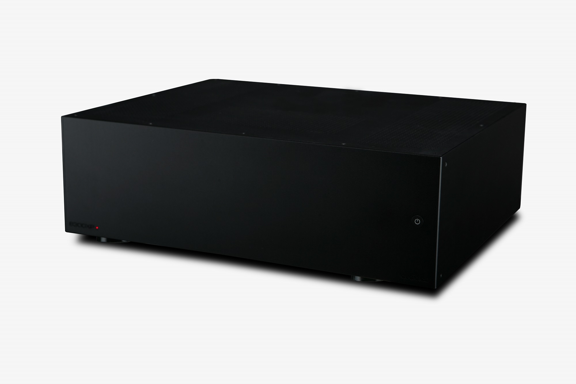 seitliche Front audiolab 8300XP Aluminium Black