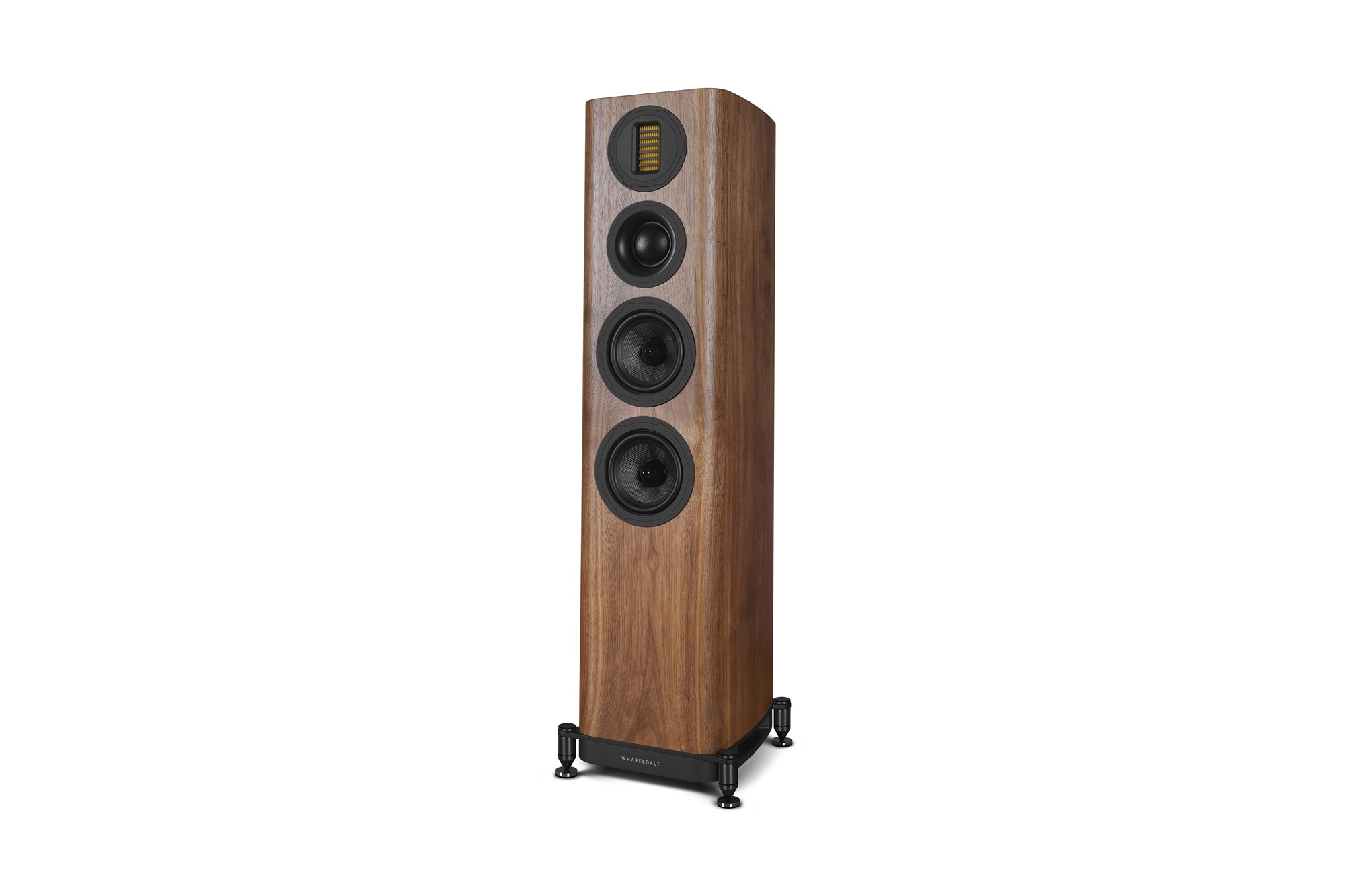 seitliche Front Wharfedale EVO 5.3 Walnut