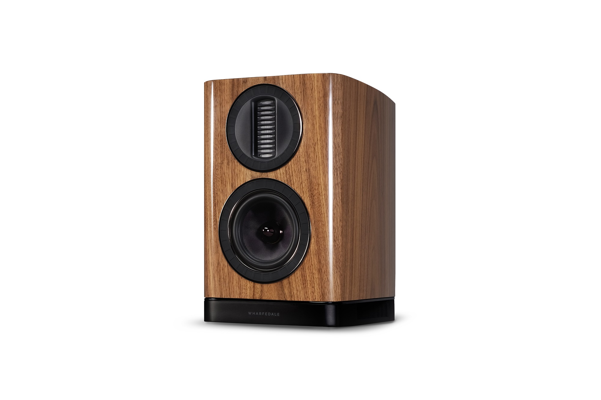 seitliche Front Wharfedale Aura 1 Walnut