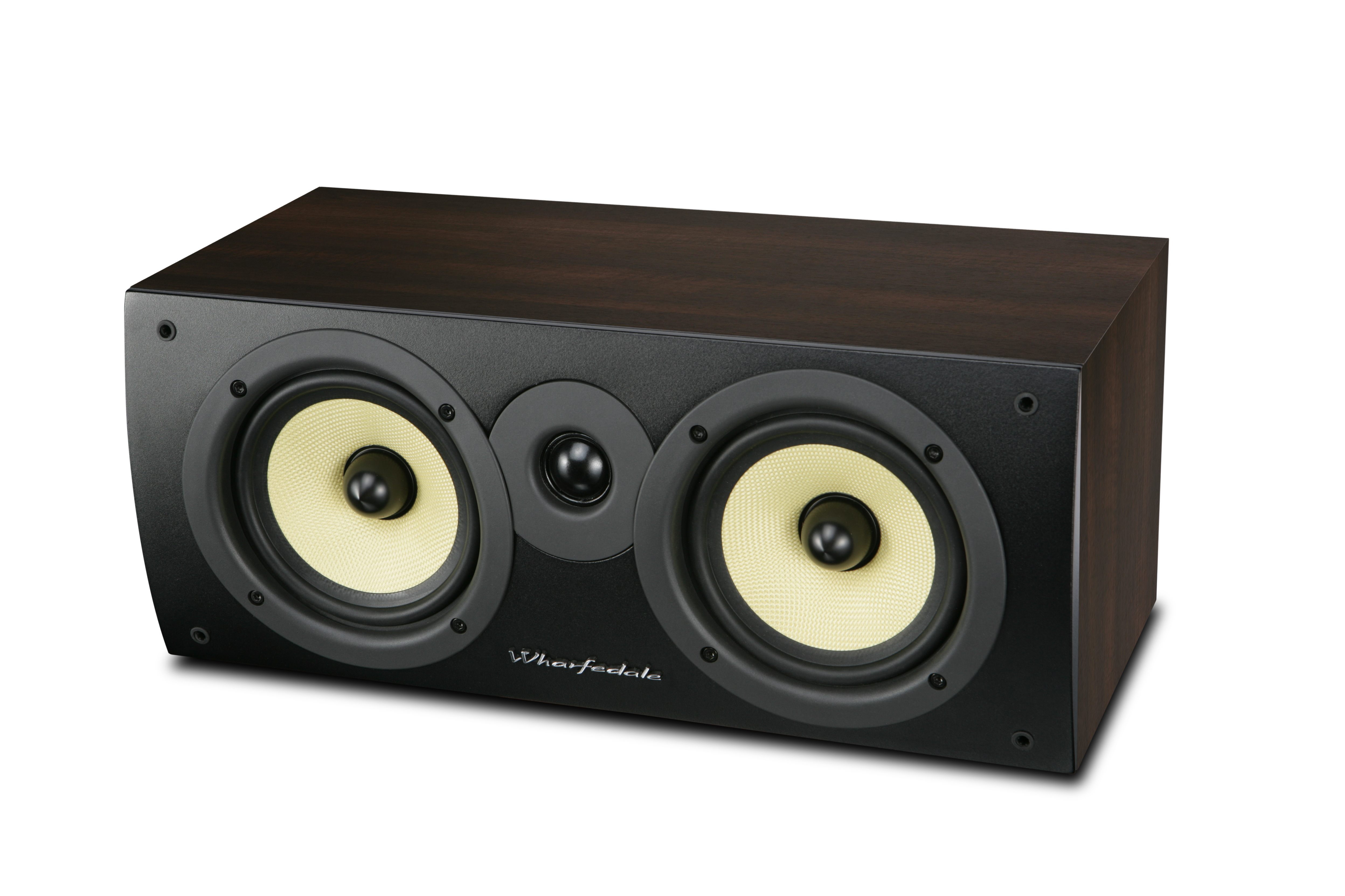 seitliche Front Wharfedale Crystal 4.C walnut