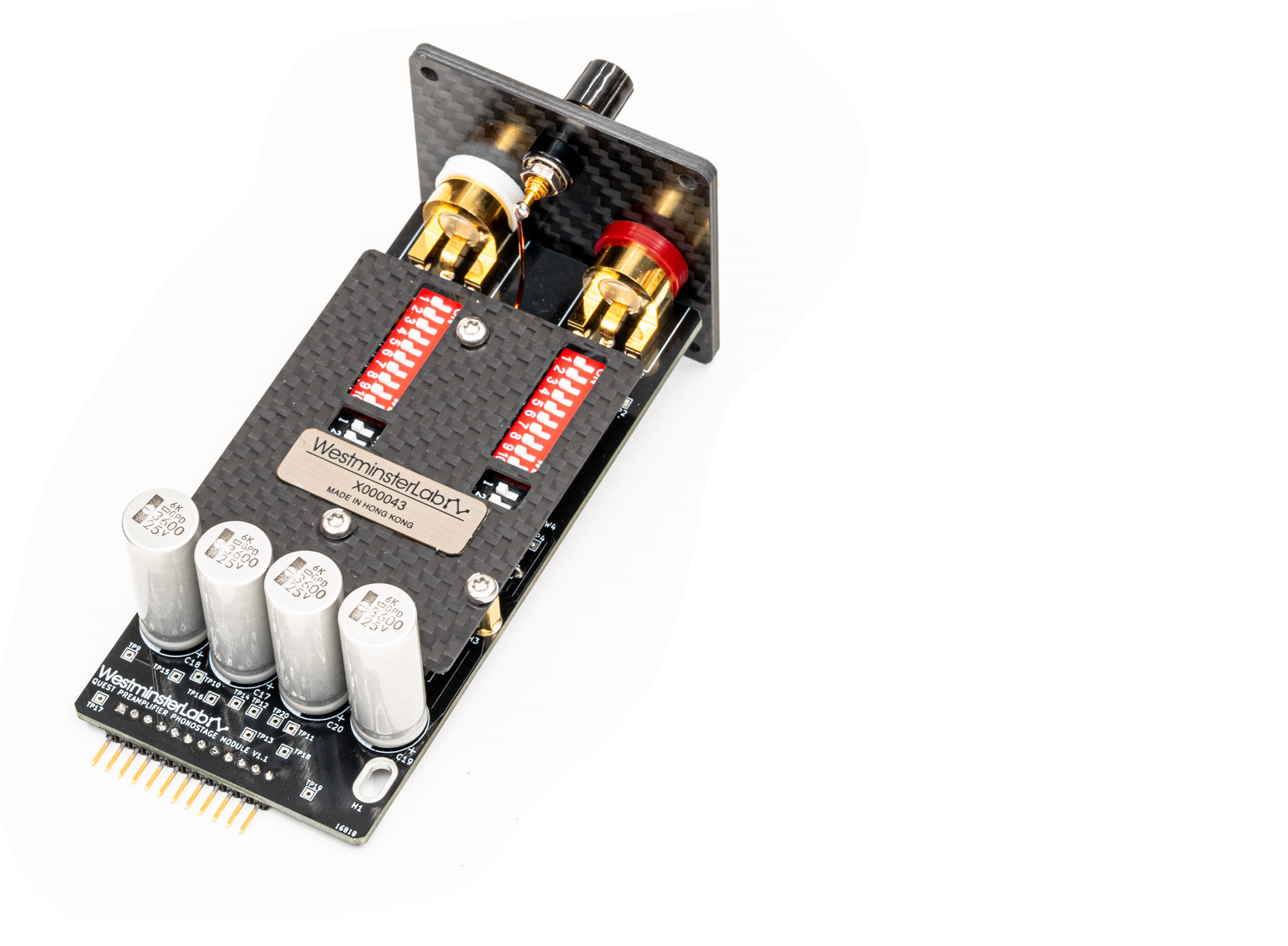 Front WestminsterLab QUEST Expansion Card - Phono Input RCA