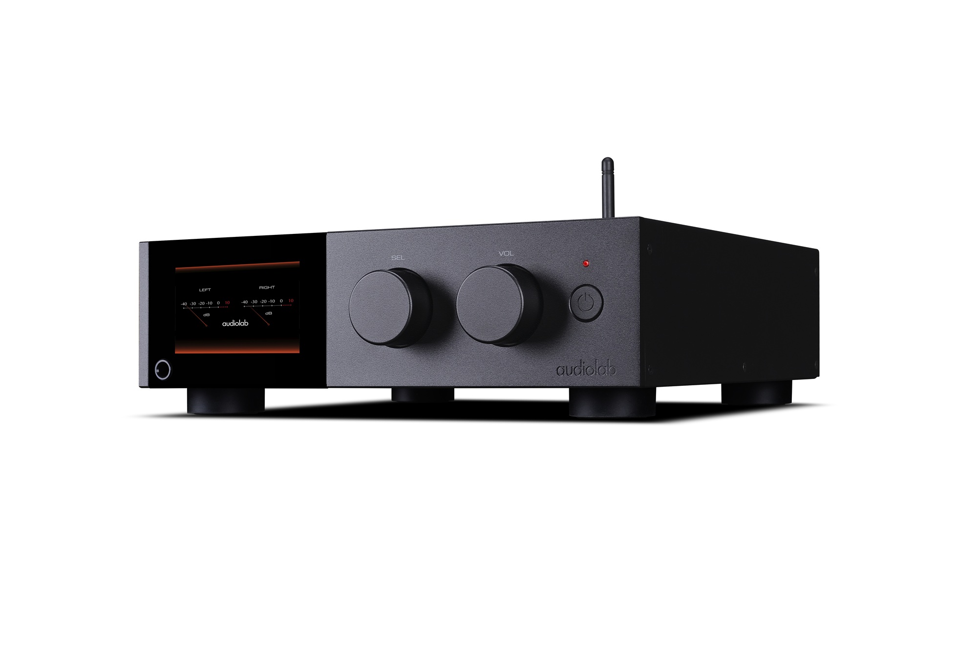 seitliche Front audiolab D9 Black