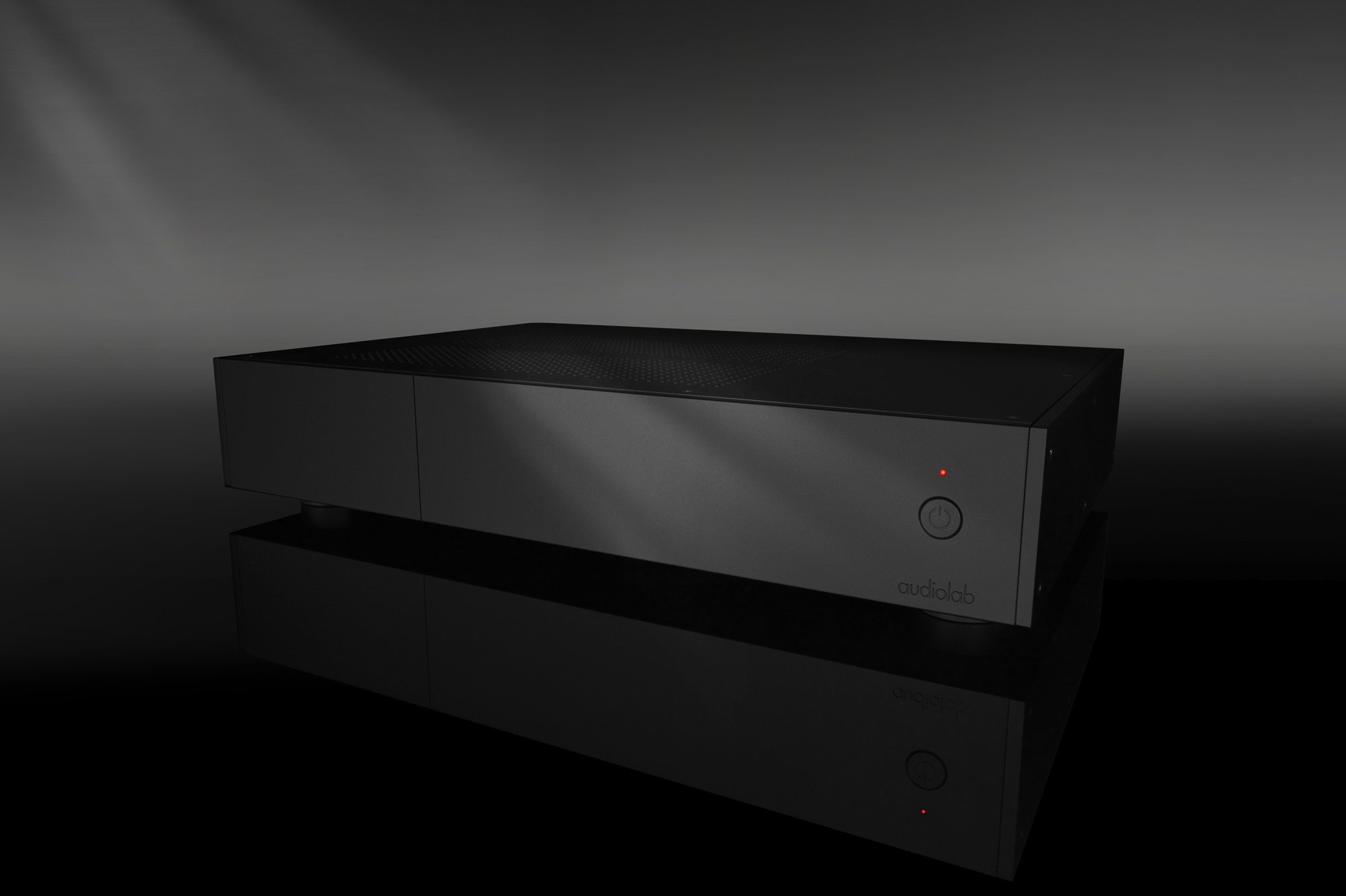 seitliche Front audiolab 9000P Black